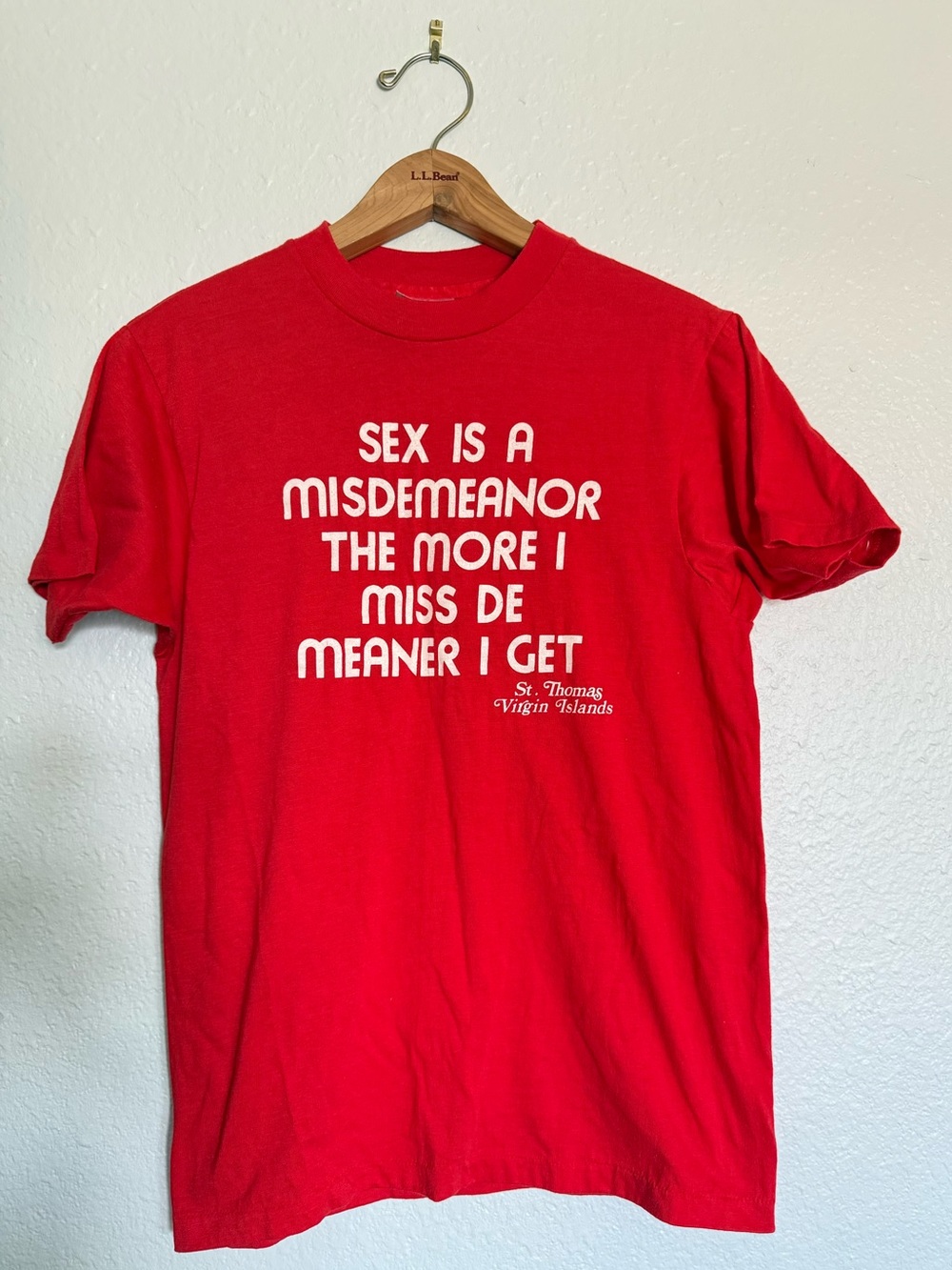 Vintage single stitch red Virgin Islands T-shirt